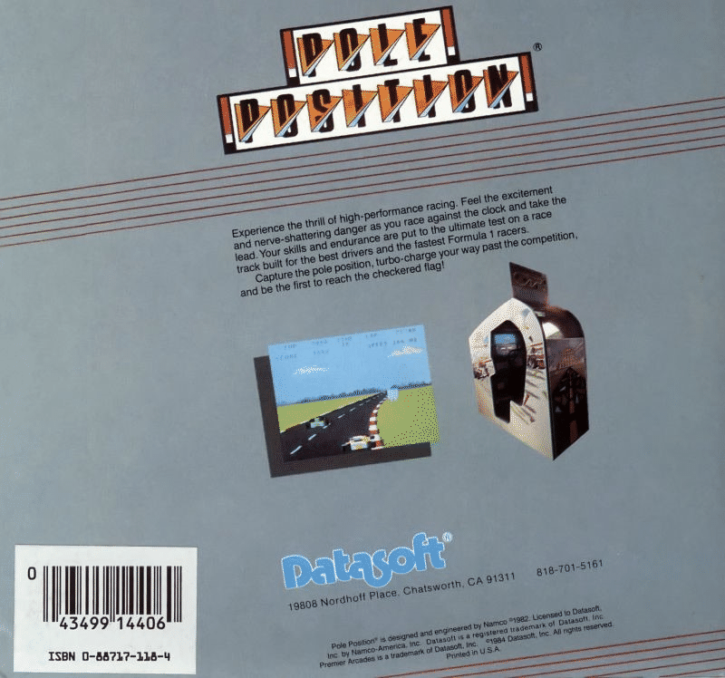 Pole Position box art for Commodore 64
